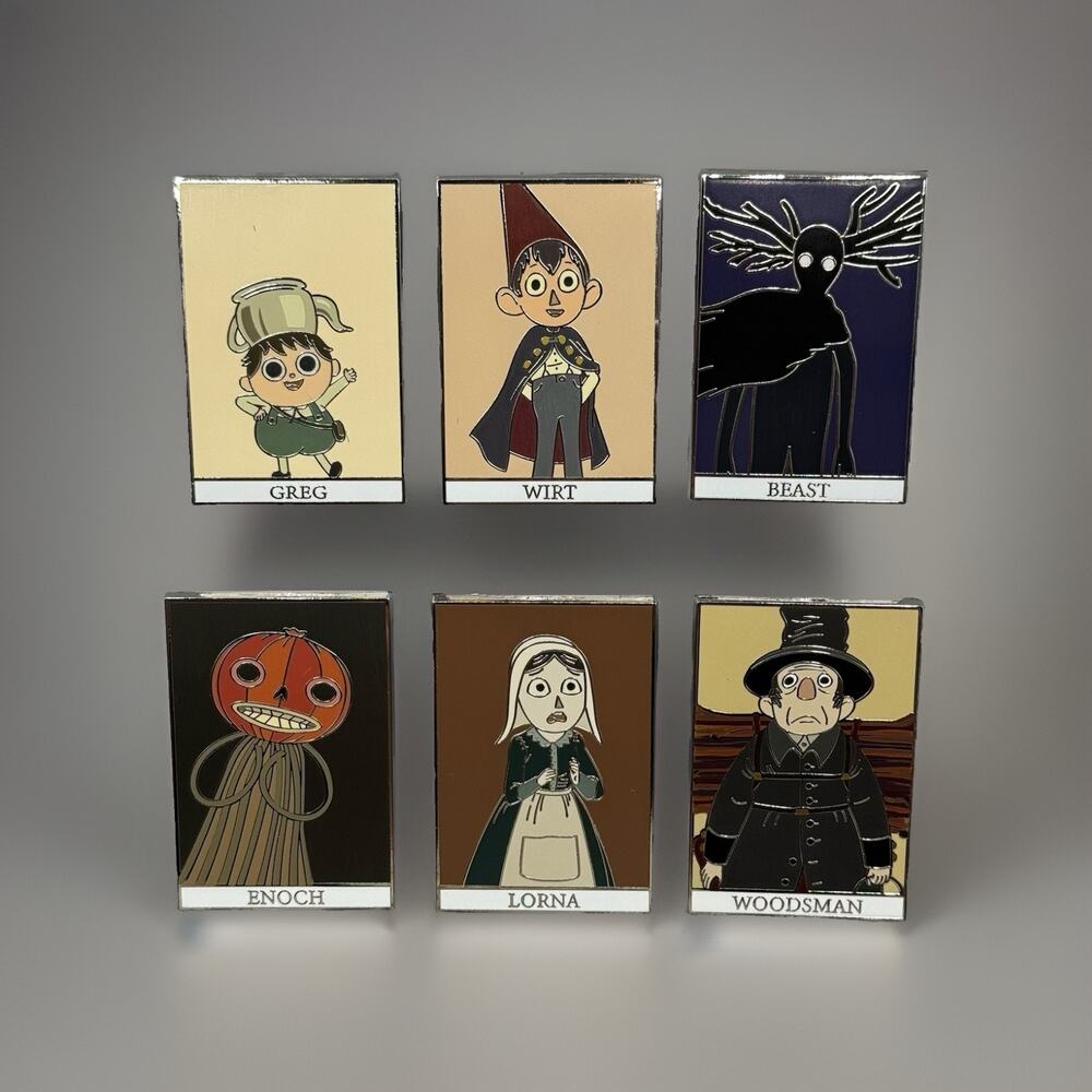 Over The Garden Wall Tarot Card Blind Box Enamel Pin New Open FULL SET OF 6